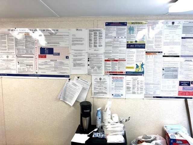 Wage Rates Posting in Contractor's Trailer